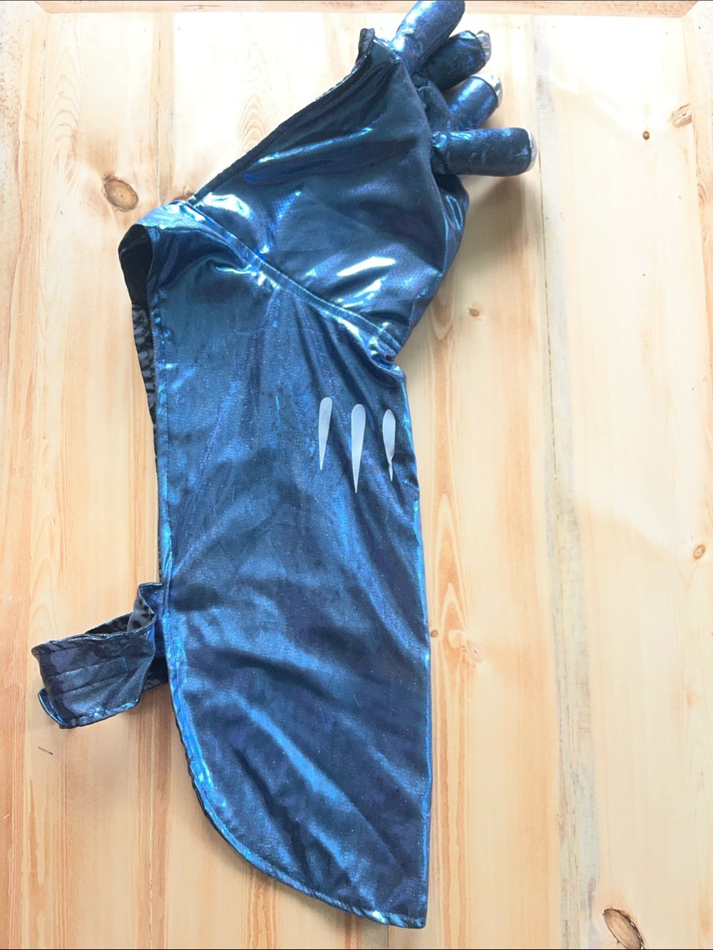 Pet size XL Shiny Blue Dragon One-Piece Costume